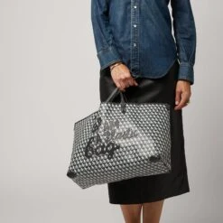 Anya Hindmarch I Am A Plastic Bag Motif Tote -Fashion Bag Shop 23 07 18 Model Shoot 1089