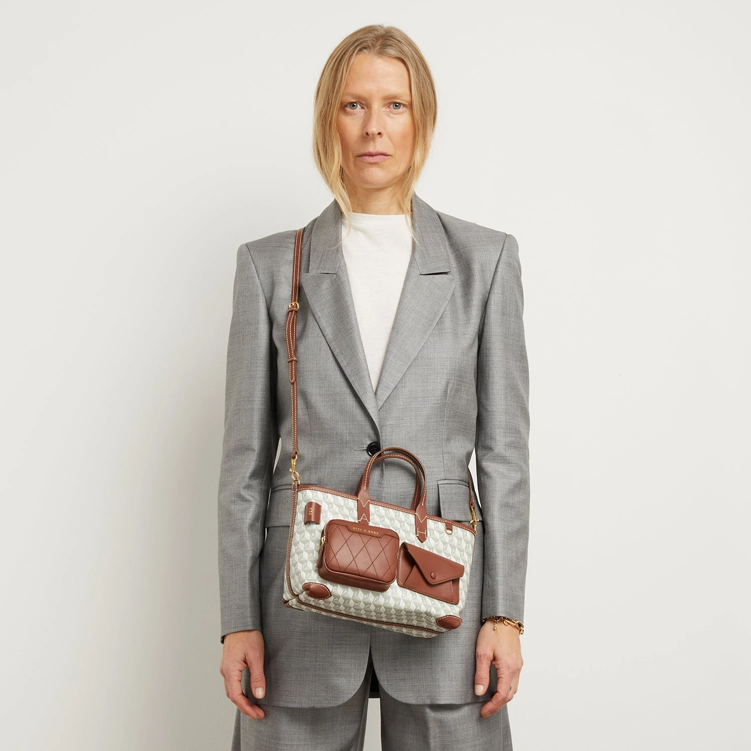 Anya Hindmarch I Am A Plastic Bag XS Multi Pocket Tote 4 Anya Hindmarch I Am A Plastic Bag XS Multi Pocket Tote - Image 2