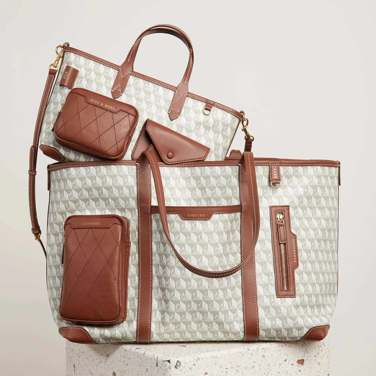 Anya Hindmarch I Am A Plastic Bag XS Multi Pocket Tote 9 Anya Hindmarch I Am A Plastic Bag XS Multi Pocket Tote - Image 7