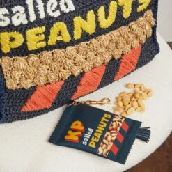 Anya Hindmarch Anya Brands KP Peanuts Raffia Tote 17 Anya Hindmarch Anya Brands KP Peanuts Raffia Tote -Fashion Bag Shop 23 11 28 Model Shoot1808copy