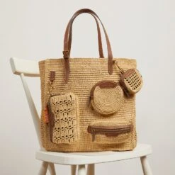 Anya Hindmarch Raffia Holiday Tote -Fashion Bag Shop 23 11 28 Model Shoot1870copy