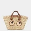 Anya Hindmarch Small Paper Eyes Basket 2 Anya Hindmarch Small Paper Eyes Basket -Fashion Bag Shop 5050925155120 ToteBags FRONT