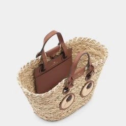 Anya Hindmarch Small Paper Eyes Basket 9 Anya Hindmarch Small Paper Eyes Basket -Fashion Bag Shop 5050925155120 ToteBags INSIDE