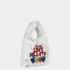 Anya Hindmarch Anya Brands Love Hearts Tote 11 Anya Hindmarch Anya Brands Love Hearts Tote -Fashion Bag Shop 5050925162135 SIDE