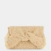 Anya Hindmarch Raffia Bow Clutch