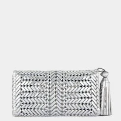 Anya Hindmarch Neeson Tassel Clutch 13 Anya Hindmarch Neeson Tassel Clutch -Fashion Bag Shop 5050925167666 Clutch BACK