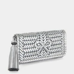 Anya Hindmarch Neeson Tassel Clutch 12 Anya Hindmarch Neeson Tassel Clutch -Fashion Bag Shop 5050925167666 Clutch SIDE
