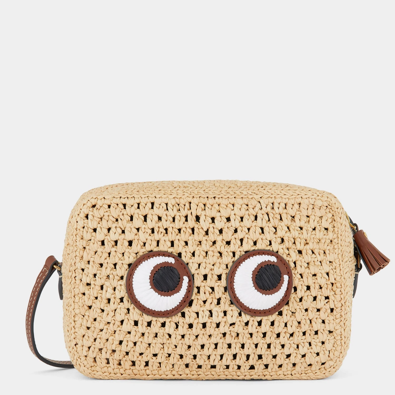 Anya Hindmarch Raffia Eyes Cross-body 3 Anya Hindmarch Raffia Eyes Cross-body