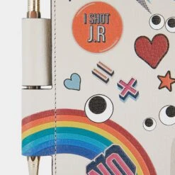 Anya Hindmarch All Over Stickers A5 Journal -Fashion Bag Shop 5050925171526 BACK DETAIL