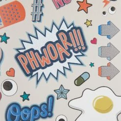 Anya Hindmarch All Over Stickers A5 Journal -Fashion Bag Shop 5050925171526 DETAIL