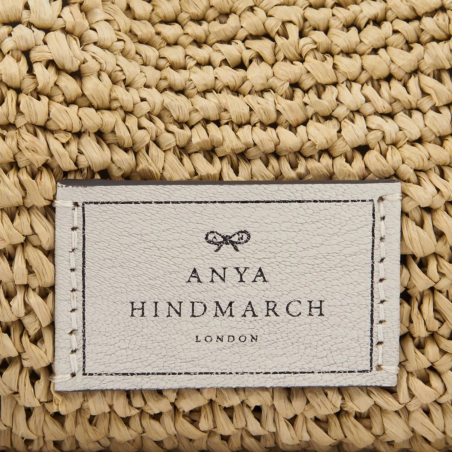 Anya Hindmarch Raffia Drawstring Small Tote 6 Anya Hindmarch Raffia Drawstring Small Tote - Image 4