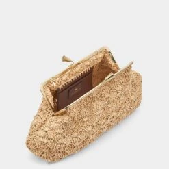 Anya Hindmarch Large Maud Bow Clutch -Fashion Bag Shop 5050925176026 INSIDE