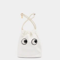 Anya Hindmarch Eyes Drawstring Pouch -Fashion Bag Shop 5050925177757 FRONT