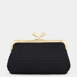 Anya Hindmarch Maud Woven Tassel Clutch