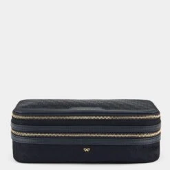 Anya Hindmarch Logo Make-Up Pouch -Fashion Bag Shop 5050925180528 FRONT