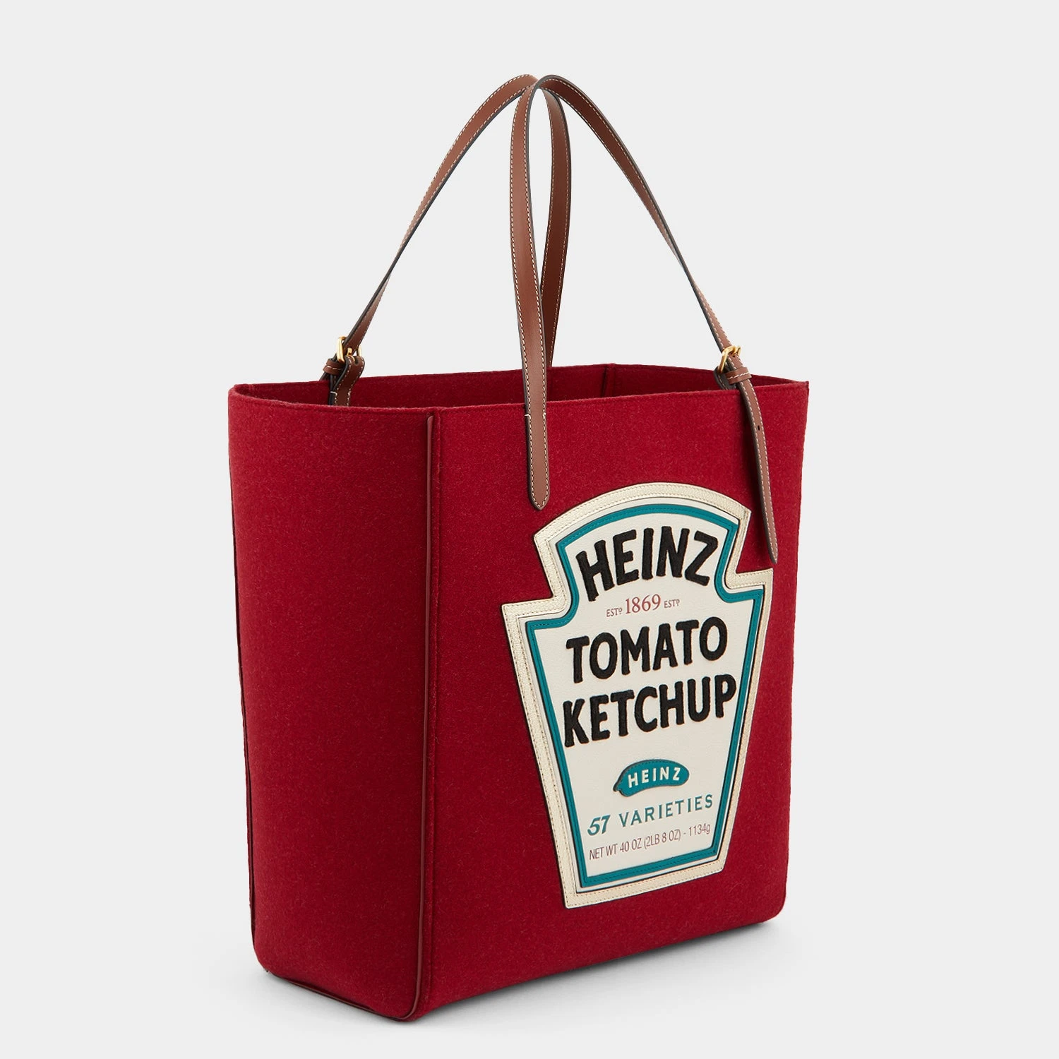 Anya Hindmarch Anya Brands Heinz Ketchup Felt Tote 5 Anya Hindmarch Anya Brands Heinz Ketchup Felt Tote - Image 3