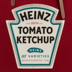 Anya Hindmarch Anya Brands Heinz Ketchup Felt Tote 11 Anya Hindmarch Anya Brands Heinz Ketchup Felt Tote -Fashion Bag Shop 5050925182553 DETAIL
