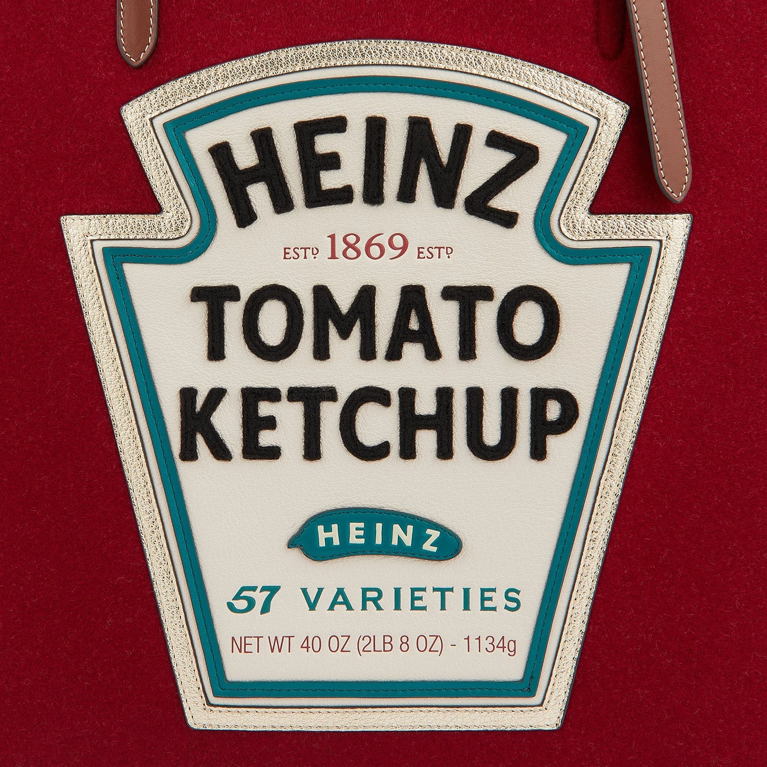 Anya Hindmarch Anya Brands Heinz Ketchup Felt Tote 6 Anya Hindmarch Anya Brands Heinz Ketchup Felt Tote - Image 4