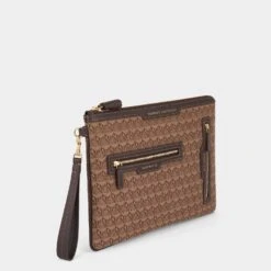 Anya Hindmarch Jacquard Journey Essentials Pochette 11 Anya Hindmarch Jacquard Journey Essentials Pochette -Fashion Bag Shop 5050925182782 ANGLE