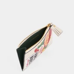 Anya Hindmarch Anya Brands Corn Flakes Zip Card Case -Fashion Bag Shop 5050925182911 INSIDE