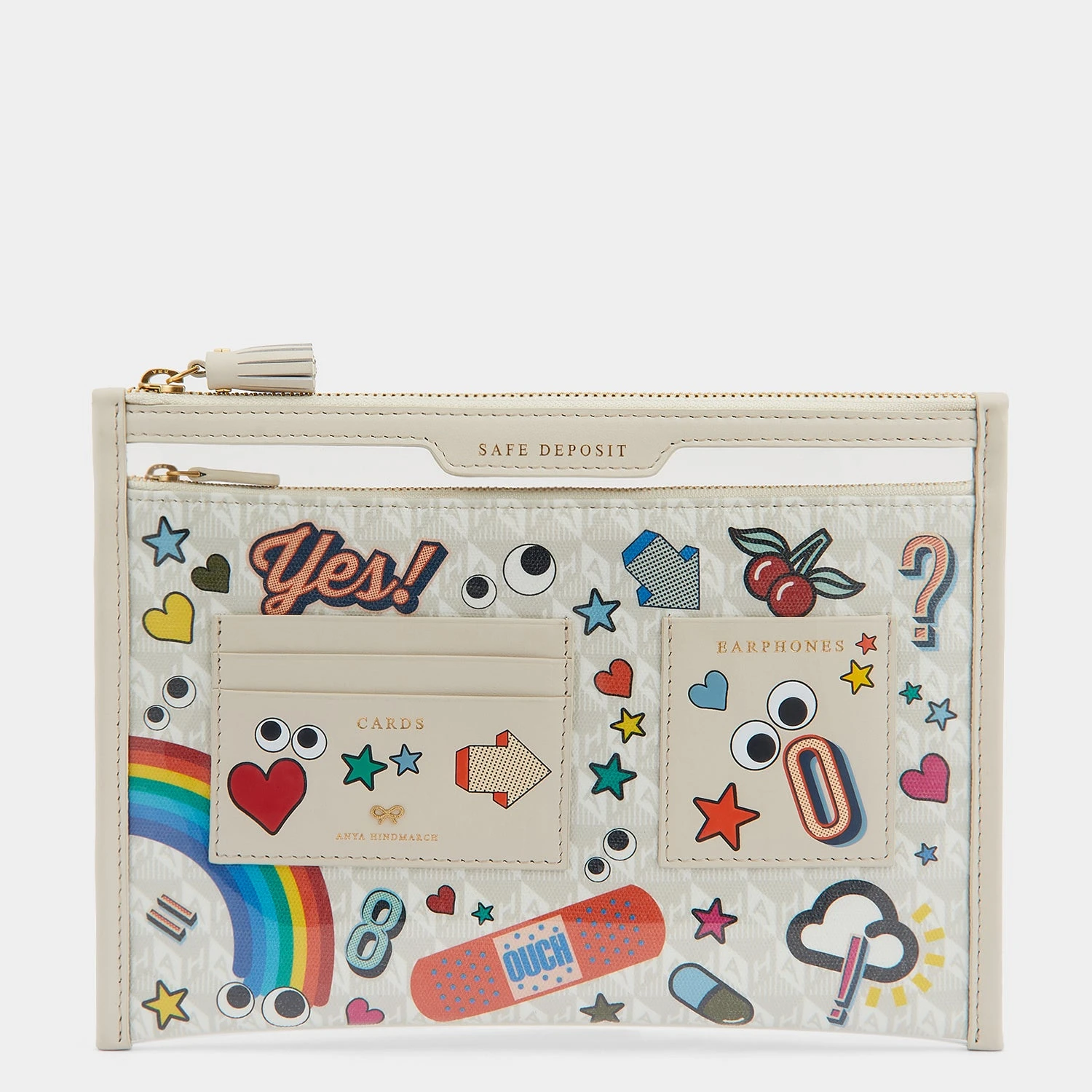 Anya Hindmarch All Over Stickers Safe Deposit Case 3 Anya Hindmarch All Over Stickers Safe Deposit Case