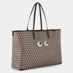 Anya Hindmarch I Am A Plastic Bag Eyes Tote -Fashion Bag Shop 5050925183499 SIDE