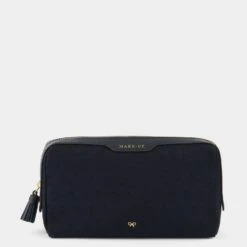 Anya Hindmarch Logo Small Make-Up Pouch