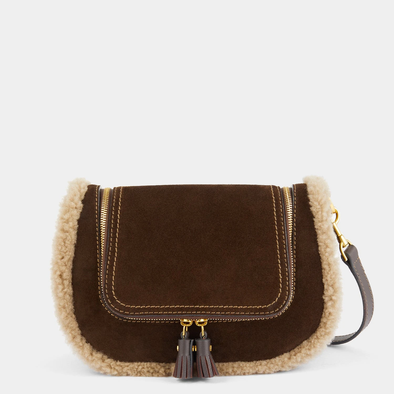 Anya Hindmarch Suede Small Vere Satchel 3 Anya Hindmarch Suede Small Vere Satchel