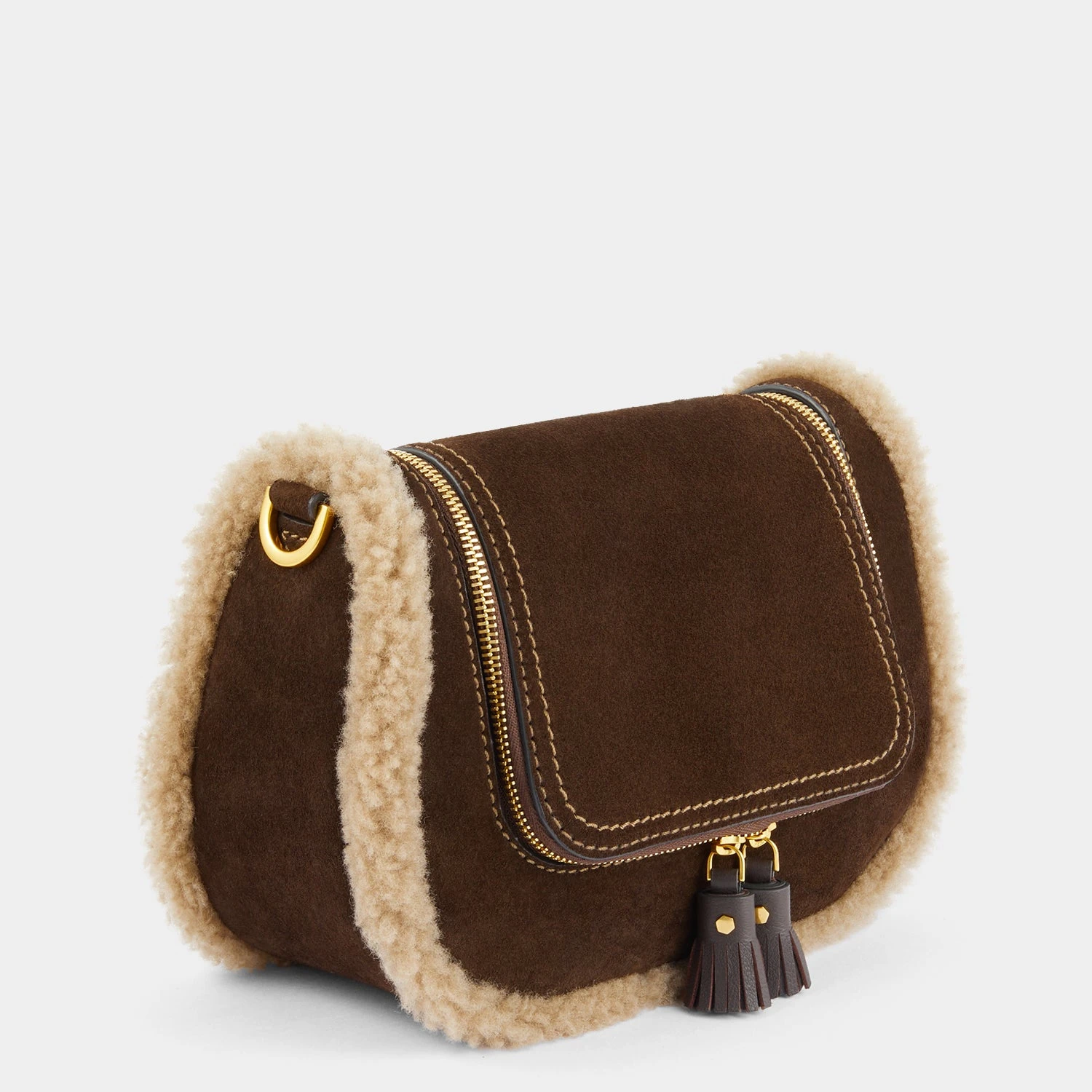 Anya Hindmarch Suede Small Vere Satchel 4 Anya Hindmarch Suede Small Vere Satchel - Image 2