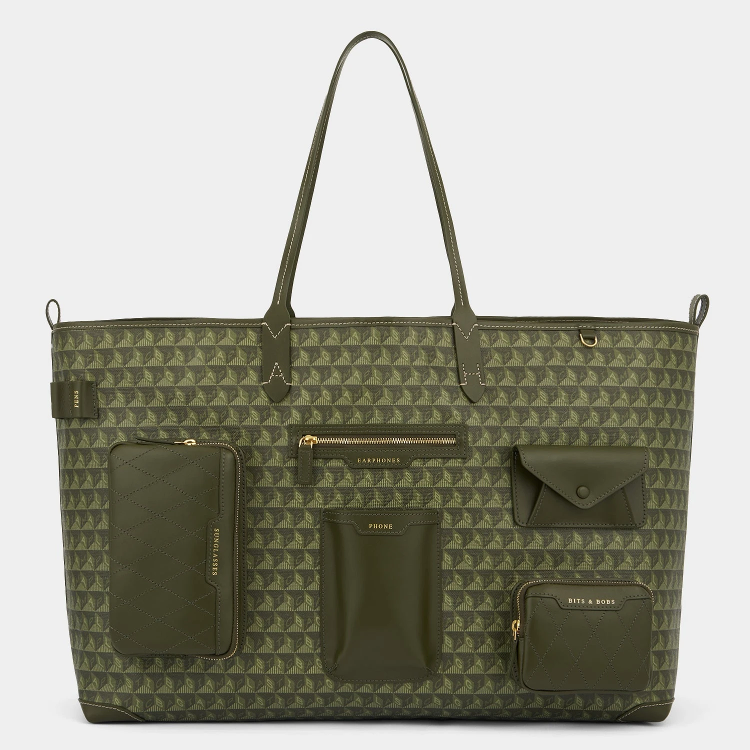 Anya Hindmarch I Am A Plastic Bag XL Multi Pocket Tote 3 Anya Hindmarch I Am A Plastic Bag XL Multi Pocket Tote