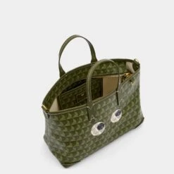 Anya Hindmarch I Am A Plastic Bag XS Eyes Tote -Fashion Bag Shop 5050925187541 INSIDE