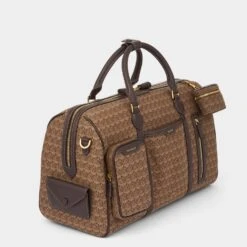 Anya Hindmarch Jacquard In-Flight Barrel -Fashion Bag Shop 5050925187886 ANGLE1