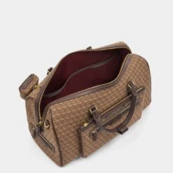 Anya Hindmarch Jacquard In-Flight Barrel -Fashion Bag Shop 5050925187886 INSIDE