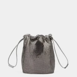 Anya Hindmarch Eyes Mesh Drawstring Pouch -Fashion Bag Shop 5050925188999 BACK