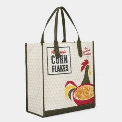 Anya Hindmarch Anya Brands Corn Flakes Tote -Fashion Bag Shop 5050925189064 ANGLE