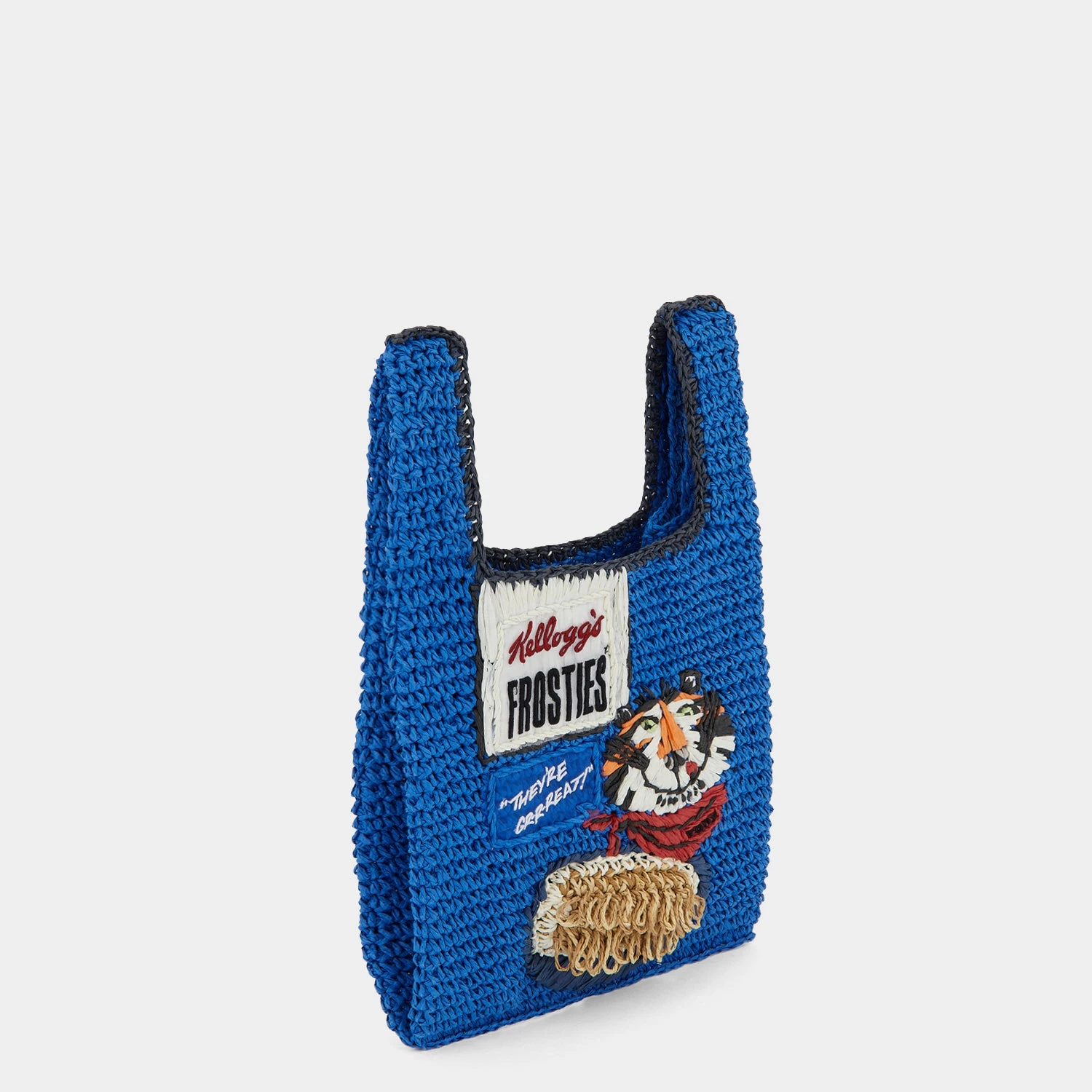 Anya Hindmarch Anya Brands Frosties Raffia Mini Tote 5 Anya Hindmarch Anya Brands Frosties Raffia Mini Tote - Image 3