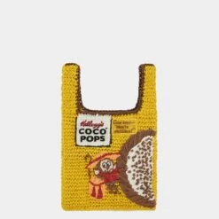 Anya Hindmarch Anya Brands Coco Pops Raffia Mini Tote