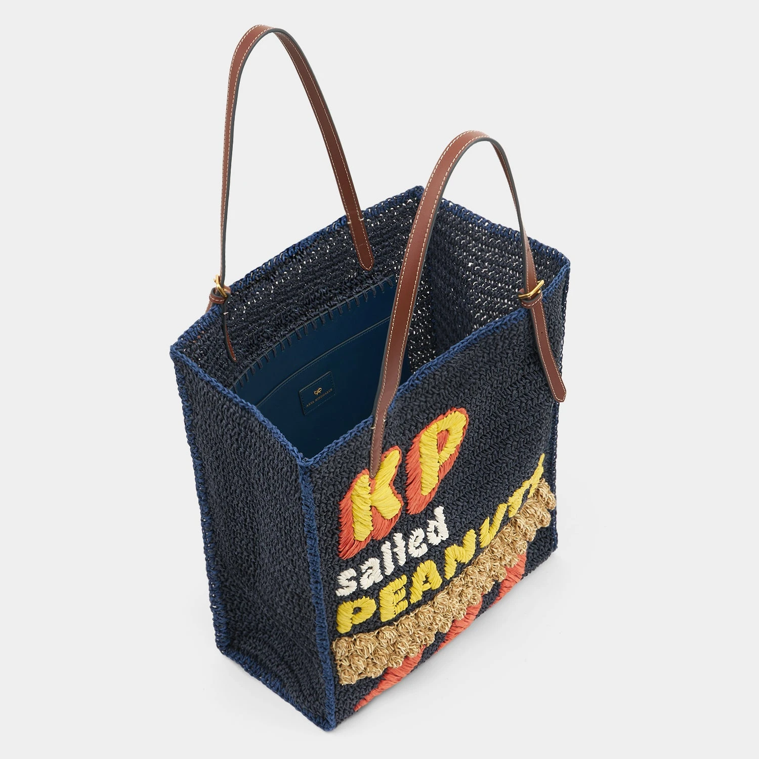 Anya Hindmarch Anya Brands KP Peanuts Raffia Tote 6 Anya Hindmarch Anya Brands KP Peanuts Raffia Tote - Image 4