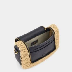 Anya Hindmarch Raffia Small Vere Soft Satchel -Fashion Bag Shop 5050925190541 INNER