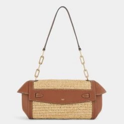 Anya Hindmarch Raffia Tube Bag -Fashion Bag Shop 5050925190565 BACK