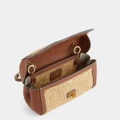 Anya Hindmarch Raffia Tube Bag -Fashion Bag Shop 5050925190565 inner