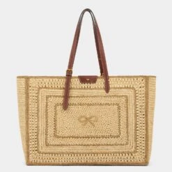 Anya Hindmarch Raffia Bow Tote