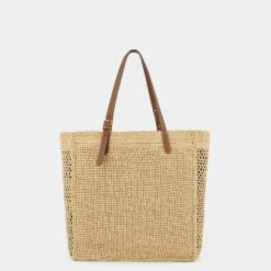 Anya Hindmarch Raffia Holiday Tote -Fashion Bag Shop 5050925190695 BACK