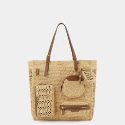 Anya Hindmarch Raffia Holiday Tote