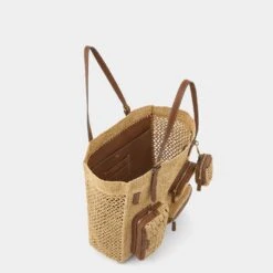 Anya Hindmarch Raffia Holiday Tote -Fashion Bag Shop 5050925190695 INSIDE