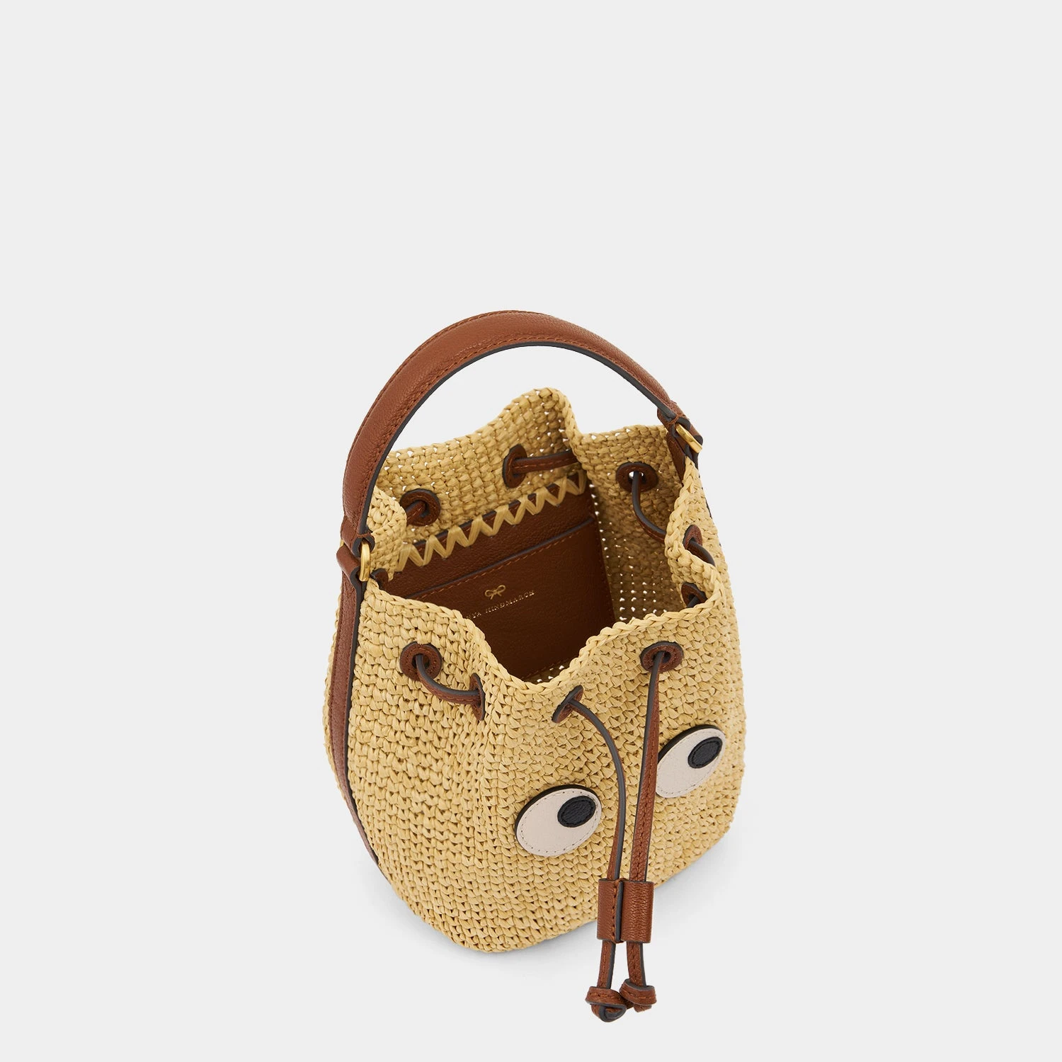 Anya Hindmarch Raffia Eyes Drawstring Cross-body 6 Anya Hindmarch Raffia Eyes Drawstring Cross-body - Image 4