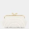 Anya Hindmarch Pearl Embellished Maud Tassel Clutch 1 Anya Hindmarch Pearl Embellished Maud Tassel Clutch -Fashion Bag Shop 5050925190817 FRONT