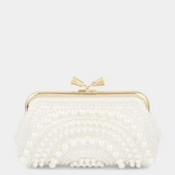 Anya Hindmarch Pearl Embellished Maud Tassel Clutch
