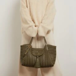 Anya Hindmarch Neeson Tassel Tote -Fashion Bag Shop 5050925191838 226