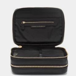 Anya Hindmarch Bespoke Zipped Wash Bag -Fashion Bag Shop Bespoke 20Zipped 20Wash 20Bag 20in 20Butter 20Leather 20Chocolate 4